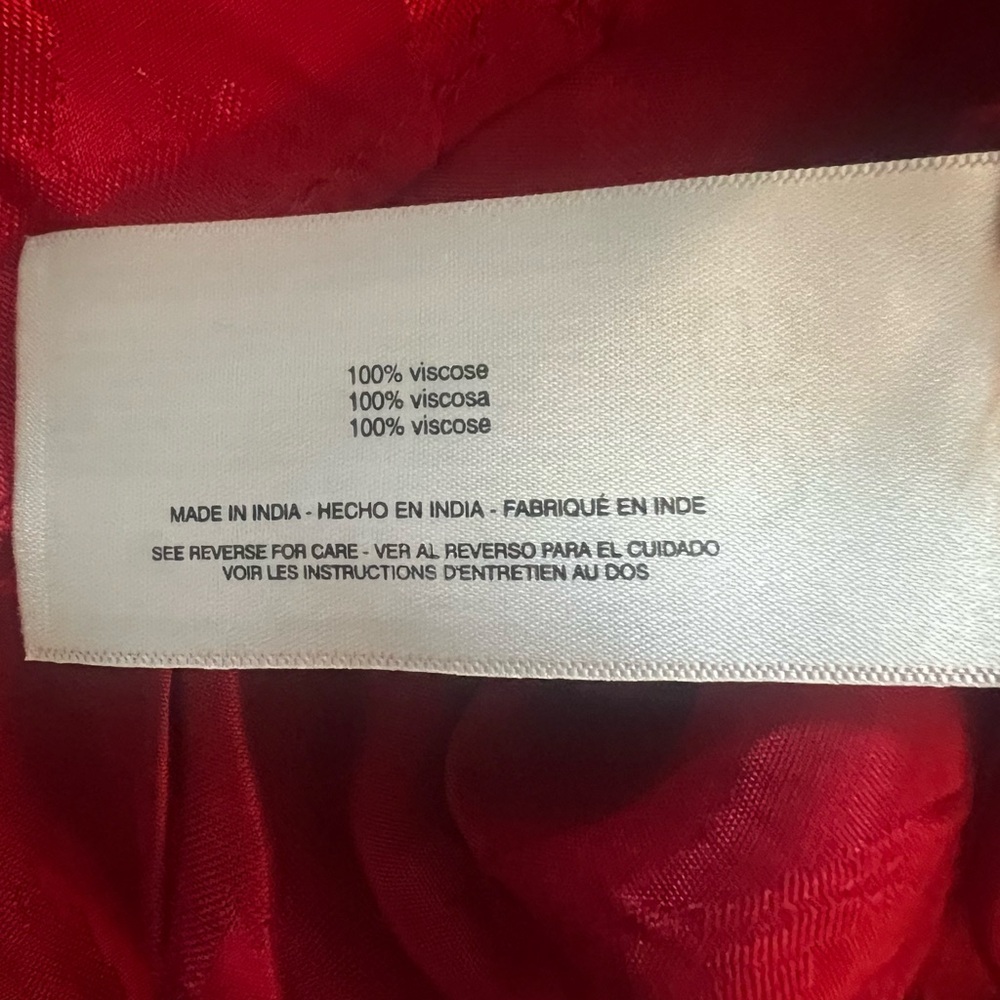 Sam Edelman Red Ruffle Blouse - Picture 3 of 7